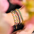 Serpentin | Arc-en-ciel Hématite x Licorne Argent | Bracelet Double Vague